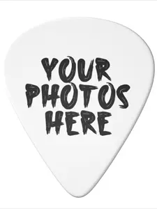 Customizable guitar picks with personalized photo printing for original sound and electric guitars, Ukulele - the ideal gift for musicians