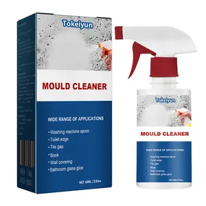 Tokeiyun Fast Acting Mold Remover Spray, Multi-Purpose Mildew Stain Cleaner, For Bathroom Tile Wall Ceiling, Deep Cleaning Decontamination, Long Lasting Mold Inhibition, Household Surface Safe Cleaning Spray