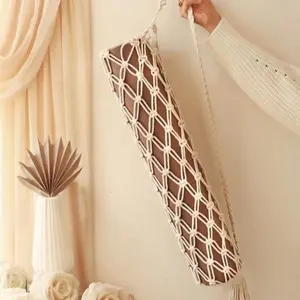 Bohemian macrame yoga mat straps