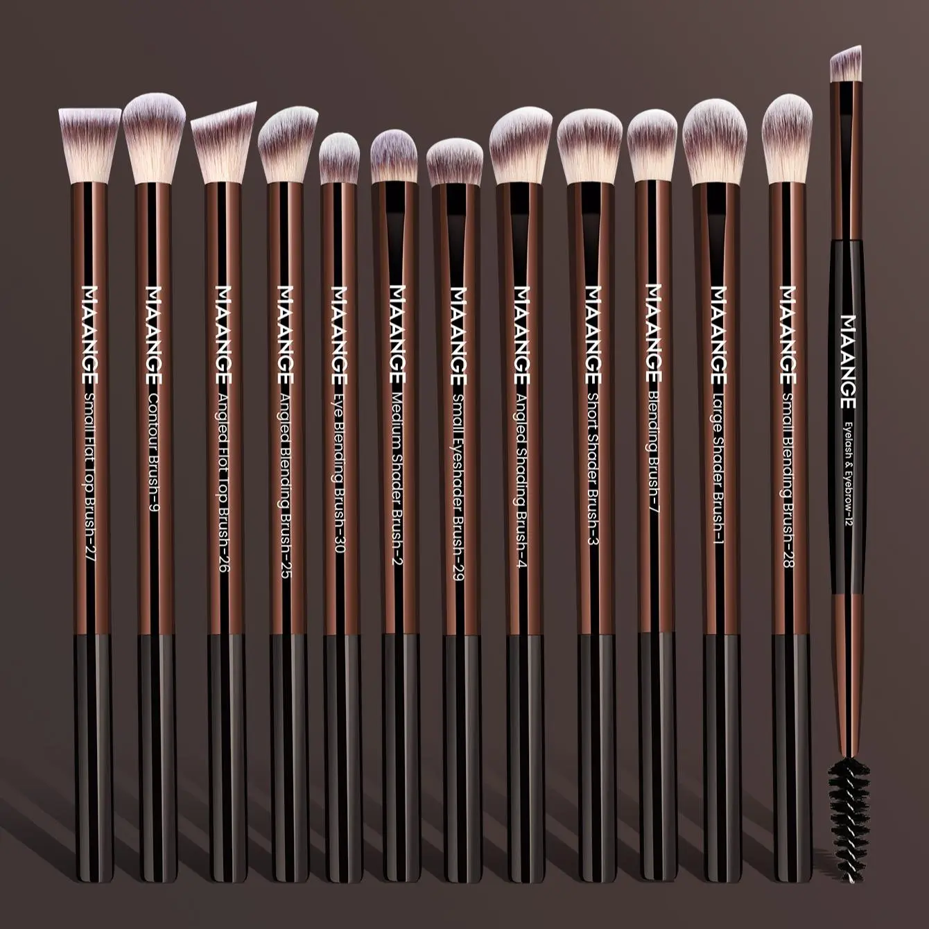 Professional Soft Makeup Brush Set, Multifunctional Makeup Brushes, Cosmetic Brushes, 13pcs/set Eyelash, Eyeshadow, Eyebrow Angled Brush, Blending & Lip Brushes, Makeup Brush for Powder, Liquid and Cream, Makeup Brush Kit