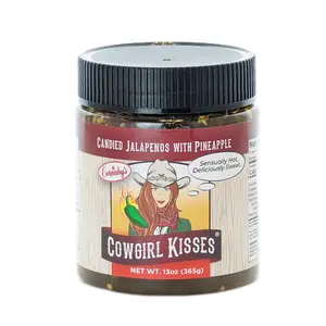 Cowgirl Kisses, Candied Jalapeños with Pineapple (13 oz)