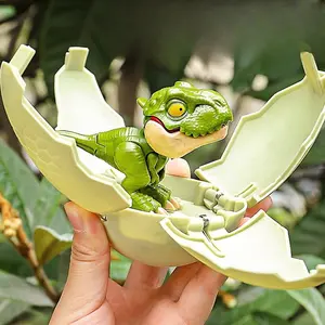 3pcs Transforming Dinosaur Egg Toys, Bite Finger Tyrannosaurus Blind Box, Realistic Animal Models, Boy Gift