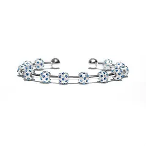 Golf Goddess Pale Sapphire Crystal Stroke Counter Bracelet