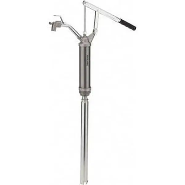 PROLUBE 1/2" Outlet, Aluminum & Steel Hand Operated Transfer Pump 10 oz per Stroke, For 15 to 55 Gal Drums, For Antifreeze, Heating Oils, Heavy & Light Oils, Motor Oil & Transmission Fluid LBP/96