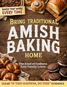 Bring Traditional Amish Baking Home: Bake the Kind of Goodness Your Family Loves | Dependable Wholesome Breads, Rolls & Comfort Pies Made with Simple, Timeless Methods and Guided by Clear Dough Cues