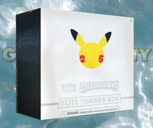 Pokemon Celebrations ETB Premium Trading Cards Guaranteed Booster Packs