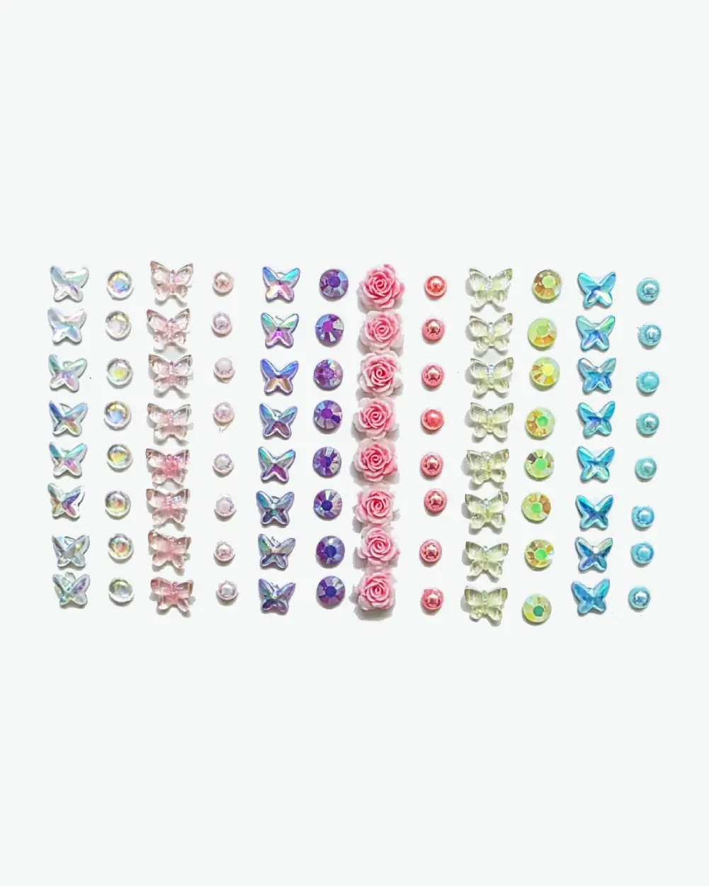 Butterfly Rhinestone Face Gems Mix Pack - DIY Scrapbooking & Stamping Craft Supplies for Kids