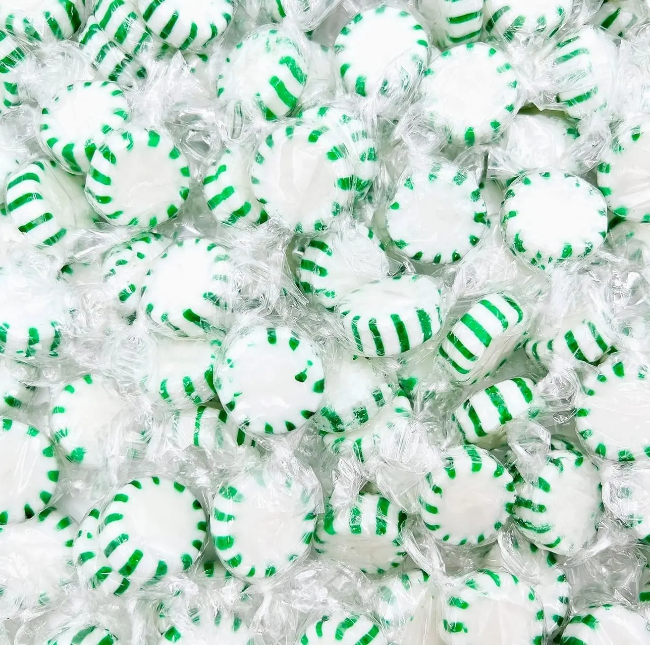 Starlight Spearmint Mints | 1 Pound Bag - Approx. 85 Count | Old Fashioned Hard Candy | Hard Candy Individually Wrapped for Office Bowls & Holiday Buffets