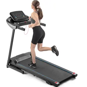 Treadmill 3.5HP, 10 MPH 12 Pre-set Programs with Audio Speakers, Incline for Home Gym - Black