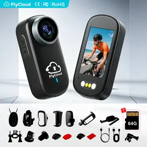 [Flycloud] 4K Mini Magnetic Action Camera WiFi Version – Rechargeable, Long Battery, POV Recording, Multi-Mounts, Phone APP Control Wide-Angle Lens for Sports/Vlog/Pets/Family Parent-Child Time Hiking, Indoor & Outdoor Vlog Recording support 64GB TF Card