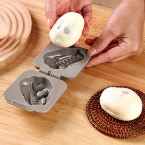 1pc Creative Dinosaur Fossil Egg Mold for Home Kitchen Cartoon Egg Press 3.14In X 3In
