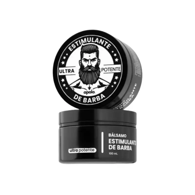 Apolo Ultra-Potent Beard Stimulating Balm 100ML, Nourish Beard Follicles, Enhance Beard Density & Stimulate Natural Beard Growth with Effective Concentrated Formula