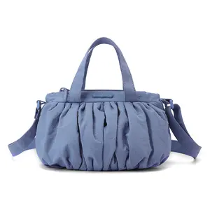 Soft Ruched Cloud Shoulder Bag, Lightweight Casual Crossbody Purse, Multi-Color Versatile Tote for Daily & Streetwear outdoorfun
