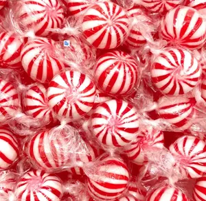 Jumbo MInt Balls |1 Pound Bag - Approx. 45 Count | Nostalgic Peppermint Hard Candy | Individually Wrapped Candy for Office Bowls & Buffets