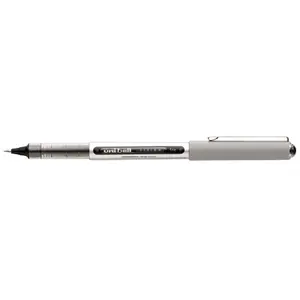 Uni-ball Vision Acid-Free Waterproof Roller Ball Pen, 0.7 Mm. Fine Tip, Black