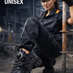 Unisex Safety Shoes with Steel Toe Caps for Industrial Use