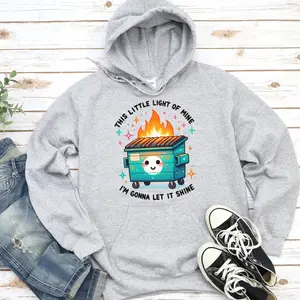 This Little Light of Mine Hoodie, Dumpster Fire Oversized Pullover