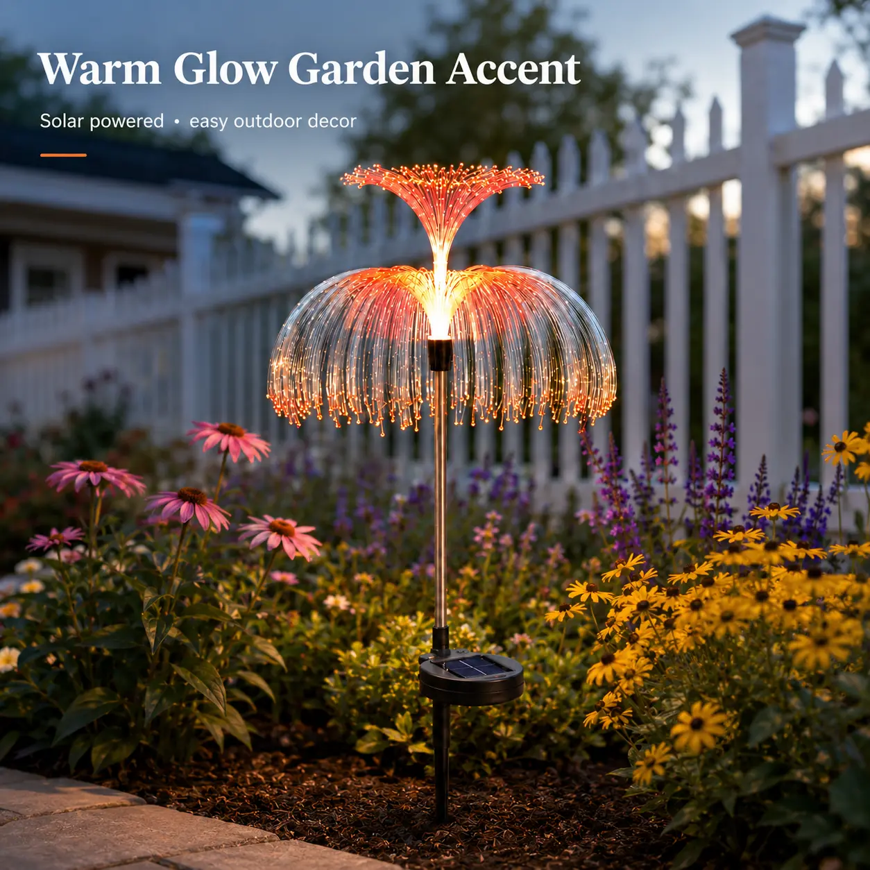Solar Firefly Fountain Stake Lights - 120 LED Waterproof String Lights, Solar-Powered Outdoor Garden Decor for Christmas Yd Holiday Landscape Lighting (Home Improvement Outdoor Lighting)