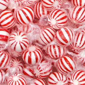 Jumbo Mint Balls 2-Pound Bag | Hard Candy with Classic Peppermint Flavor | Old Fashioned Candy for Holiday Buffets and Office Bowls | Individually Wrapped Party Favors
