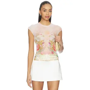 AFRM Nina Dew Drop Top in Shell Scene