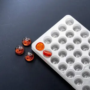 2.8mL Round Candy Mold - CBD Symbol - 50 Cavities - 22043