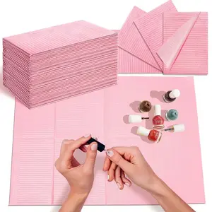 50pcs, Disposable Bibs Sheets Cloths, Table Covers Clean Pad, Nail Art Table Mats, Disposable Cleaning Pads, Manicure Tablecloths, Manicure Tools, Tissue Paper