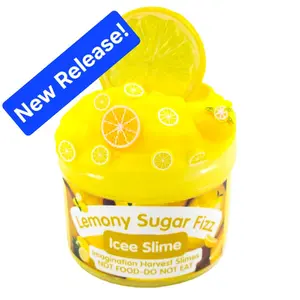 Lemony Sugar Snow Fizz Slime – Icee Slime – Popular Slimes – Imagination Harvest - Slimes