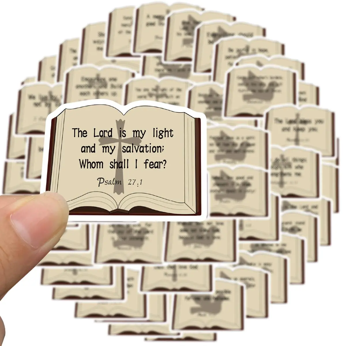 Bible Verse Sticker, 50pcs/set Inspirational Decal, Bible Verse ...