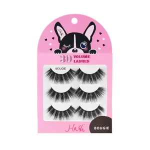 Jlash 3D Volume False Lash Extensions - 3-Piece High Quality Eyelashes Set, Easy-to-Apply Makeup Accessory for Eyelashes Extensions Needs