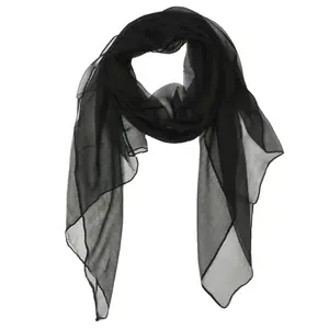 Wrapables Solid Color 100% Silk Long Scarf