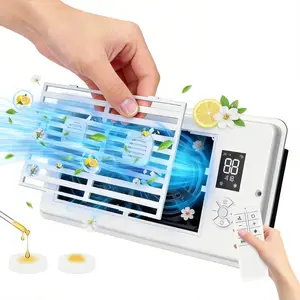 Mother's Day Gift—Register Booster Fan “4*10” Inch 10-Speed More Air Thermostat & Remote Contro Powerful Hot & Cold Air  nstall in /Floor Vents. Negative Ion & Ultra Quiet. Get Better AC/Heating!Removable face mask for easy cleaning  Easy Installation Sum