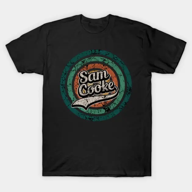 Sam Cooke  Retro Circle Crack Vintage T-Shirt