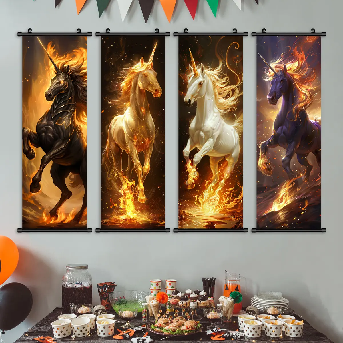 4PCS-15.8x47.2inch (40x120cm)-F1 