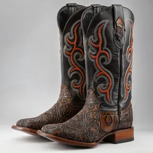 Ace Of Spades Brown - Square Toe Ace Of Spades Brown - Square Toe