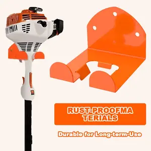 1pc Garage Organizer Trimmer Rack for Grass Trimmer, Wall Mounted Garden Power Tool Hanger, Yard Tool Rack, Suitable for Hedge Trimmers & More, Garage Tool Storage