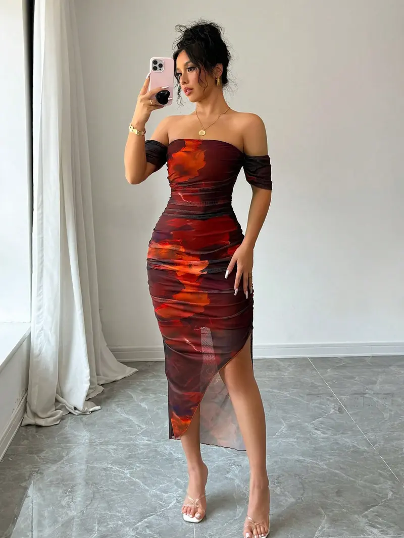 slim fit dress slacks Fitted Sequin Corset Gown by Cinderella Divine CM317