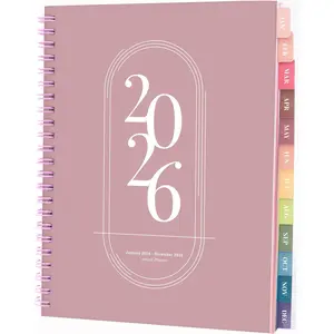 2026 Planner, Agenda Planner With Weekly And Monthly View, Daily Agenda Book And Yearly Planners Calendar Book, Spiral Bound With Tabs, Notes, Goals And Holidays (, 8 x 6 in)