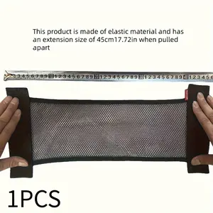 1/2pcs. Car Trunk Organizer - Durable Nylon Mesh Storage Net for Vehicle Interior Accessories, Elastic Cargo Net Pocket for Rear Seat Back Hanging Bag. 1pc/Black Small Trumpet. 1pc/Large Black Size/2pcs - Small Size + Large Size/(S+L)=2pcs/1pc/L.S