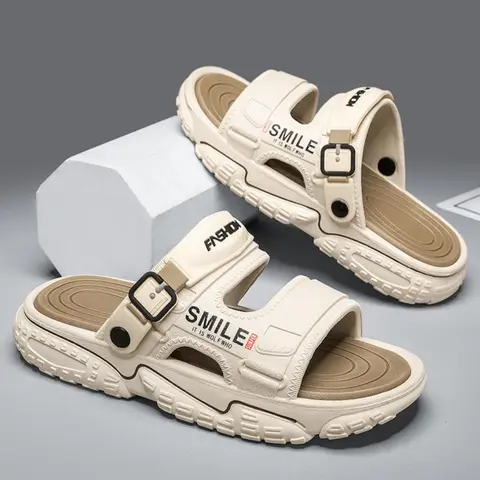 Men's Letter Print Colorblock Slides, Casual Breathable Slides, Affordable Slippers, Comfortable Non-slip Slippers for Indoor Outdoor Beach, Soft Sole Slippers for Daily Wear, Lightweight Breathable Slippers, Summer Beach Slippers