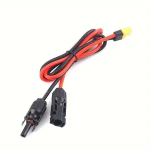 12AWG XT60 Female to Solar Connector Extension Cable for Solar Generator