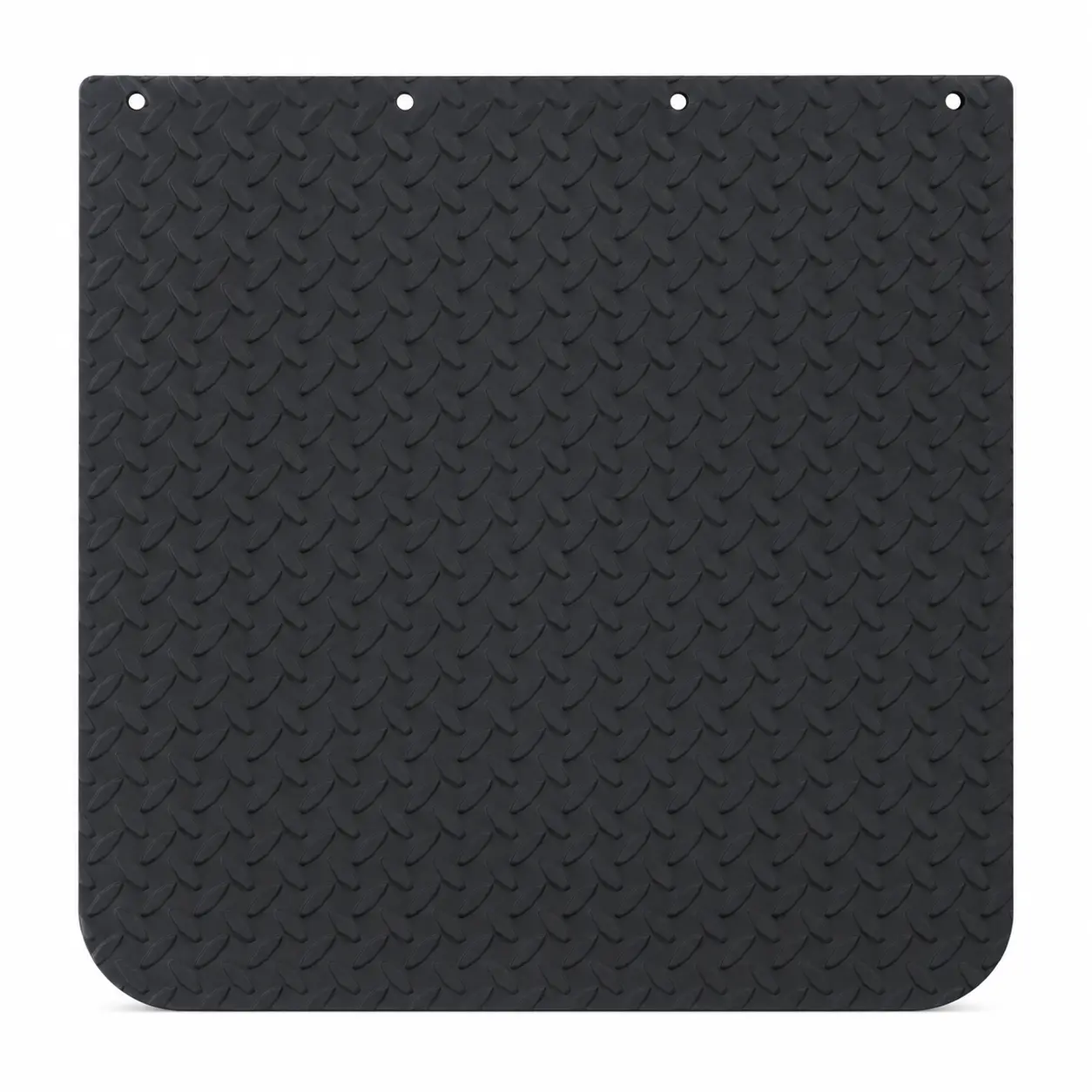 #24D Diamond Plate Mudflap - 3/8" Thick Rubber 1 PAIR