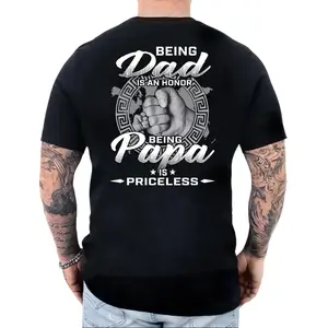 Being Dad Is An Honor Being Papa Is Priceless T Shirt, Fathers Day Gift Hoodie, Gift For Dad Papa Sweatshirt, Unisex Sweater Pullover Tee Fit Cotton