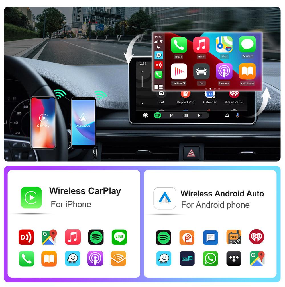 Wireless CarPlay Adapter 2026 Upgrade Mini Design CarPlay dongle/adapter Dual Band 5.8G/2.4G Wifi Bluetooth 5.4, Convert Wired CarPGift lay to Wireless, Support Android Auto Plug and Play gift