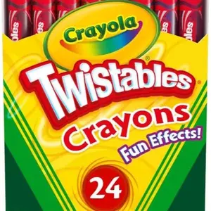 #53 - Crayola Twistables Crayons for Kids (24ct) No Sharpen Toddler Coloring Supplies, Less Mess, Easter Basket Stuffers & Gifts for Boys & Girls, Ages 3, 4, 5