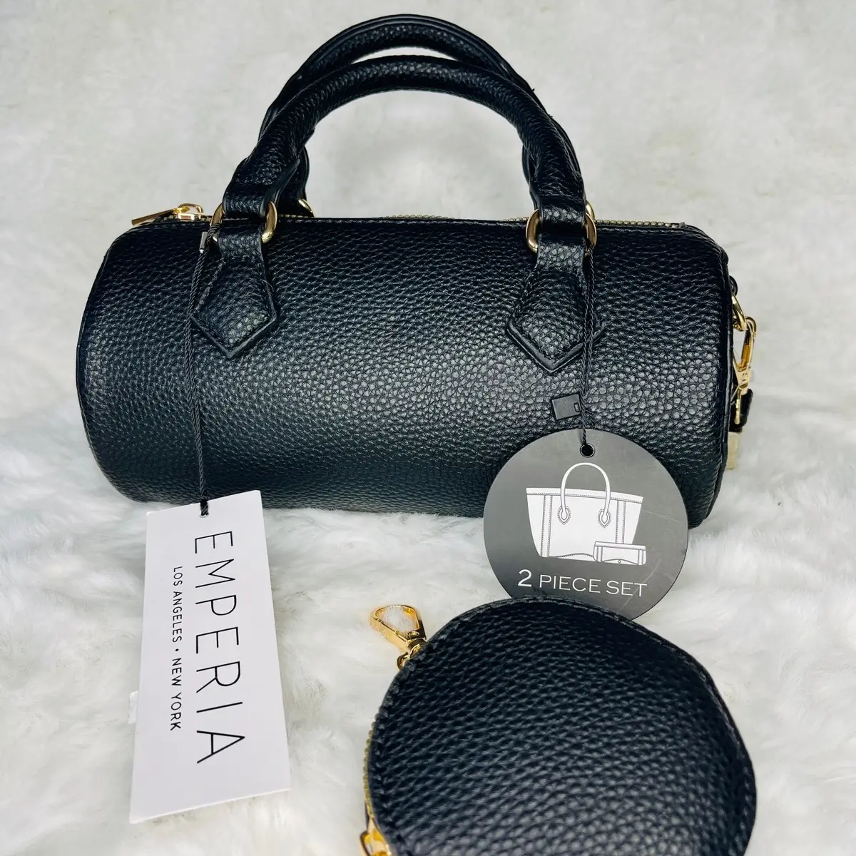 Bizcocho Crossbody Bag 2 Piece Set Vegan Leather