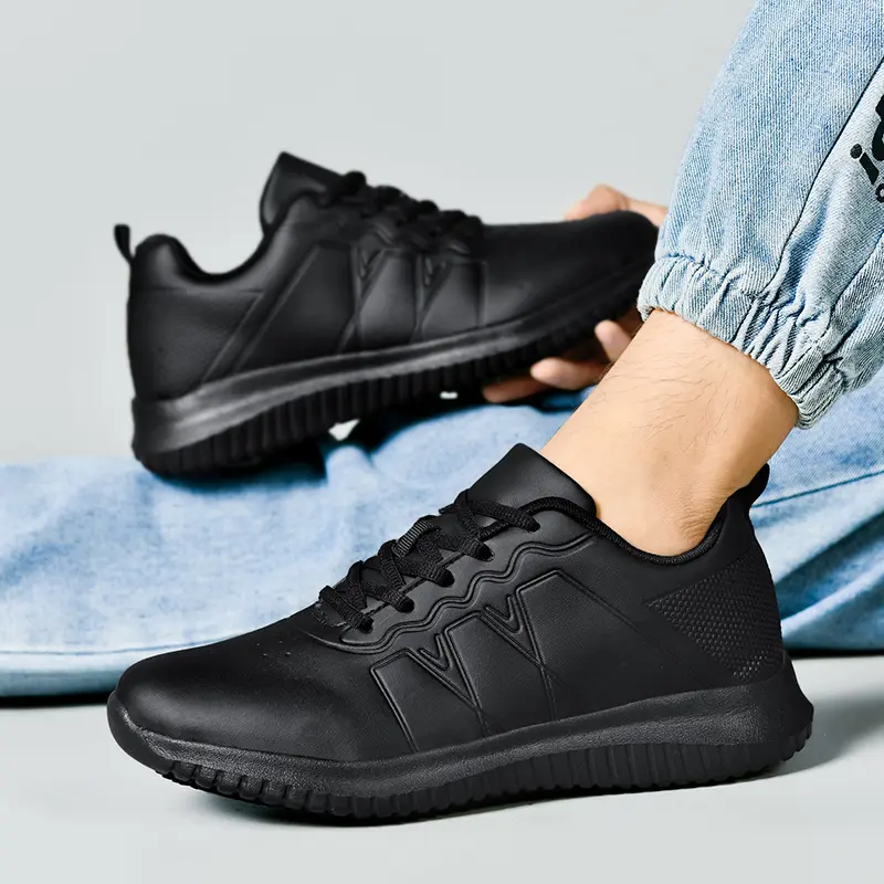 Picks Non Slip Work Shoes Waterproof SRC OilResistant Breathable Mesh Comfort Chef Footwear Men'sAnd Women's Versions Black nurse stylish shoes Closed， non slip work shoes Steel Toe Sneakers Work Safety Boots