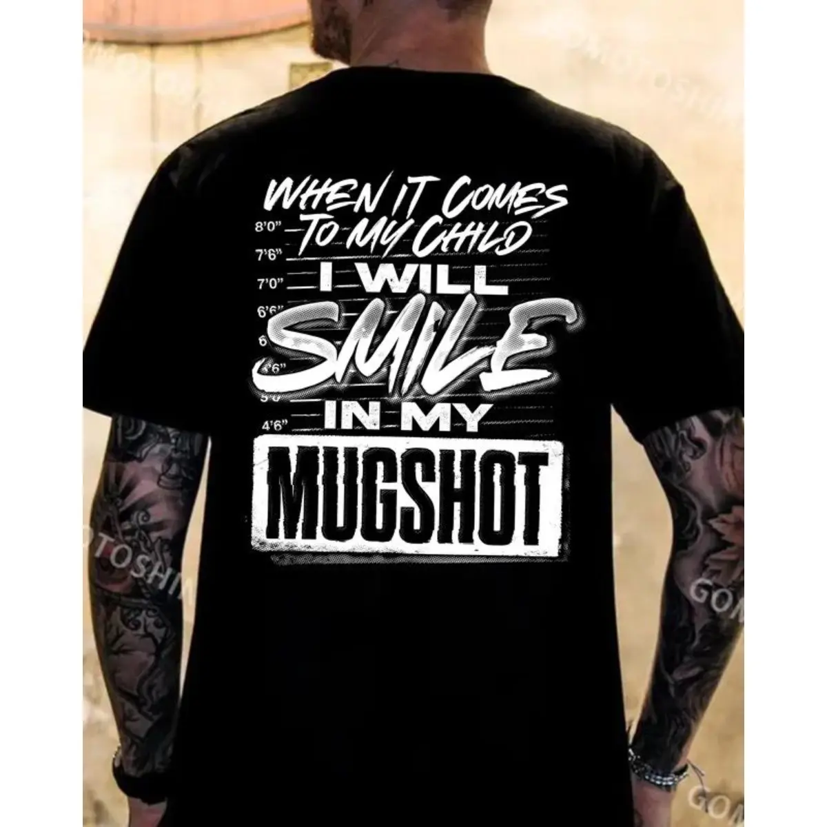 When It Comes To My Child T-Shirt, Printed On The Back