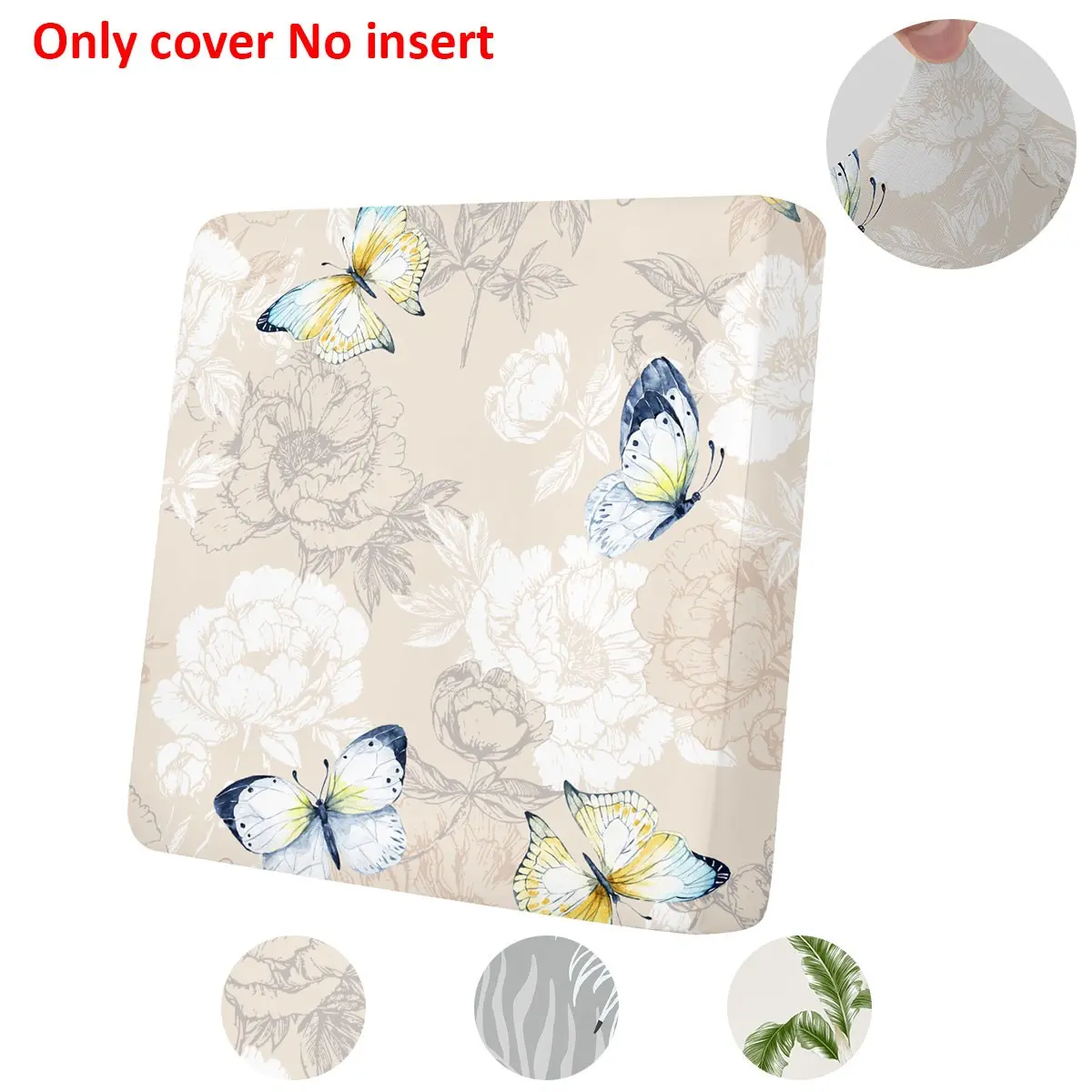 High Elasticity Outdoor Sofa Cushion Covers, Patio Furniture Cushion Covers, Universal Cushion, Floral Print, Soft Washable, Fashionable and Stylish, Suitable for Indoor and Outdoor Use, Couch Cushion Cover