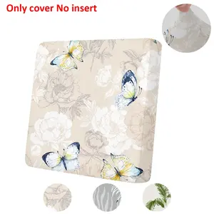 High Elasticity Outdoor Sofa Cushion Covers, Floral Print, Soft Washable, Fashionable and Stylish, Suitable for Indoor and Outdoor Use