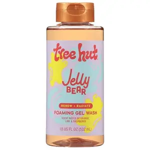 Tree Hut Jelly Bear Foaming Gel Body Wash, Hydrating & Moisturizing Shower Gel for Soft, Smooth, Glowing Skin, Sweet Candy Scent, 18 fl oz